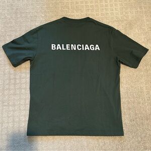 Balenciaga Logo T-Shirt “Cypress Green” 2023